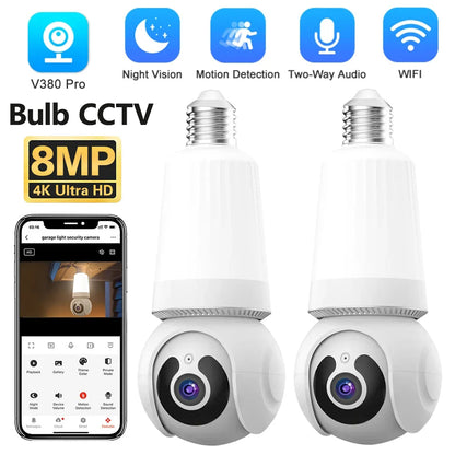 360° WiFi Light Bulb and CCTV Camera