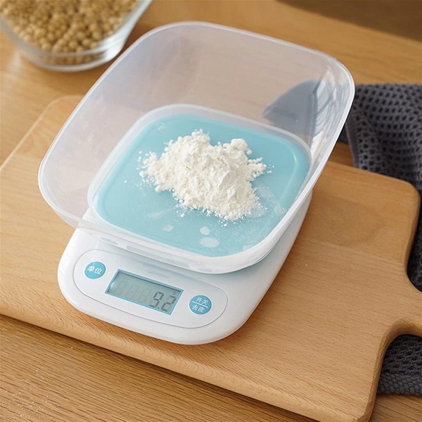 Precision Kitchen Food Scale with Transparent Tray