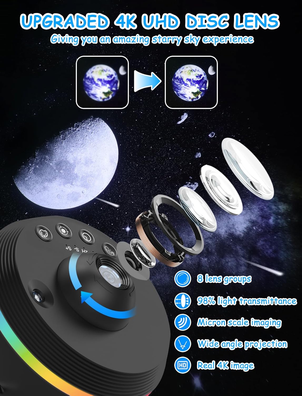 Galaxy Projector Lamp