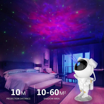 Astronaut Star Light & Galaxy Projector Night Lamp