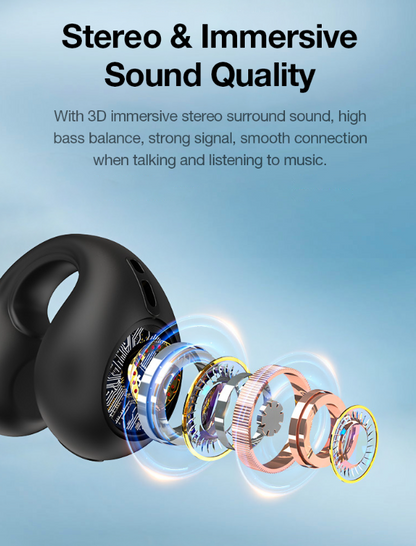 8D Surround Sound Bone Conduction Waterproof Headphones