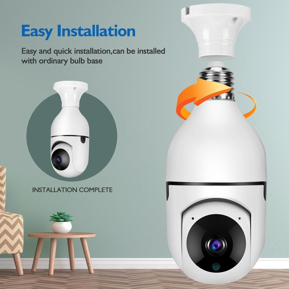 360° WiFi Light Bulb and CCTV Camera