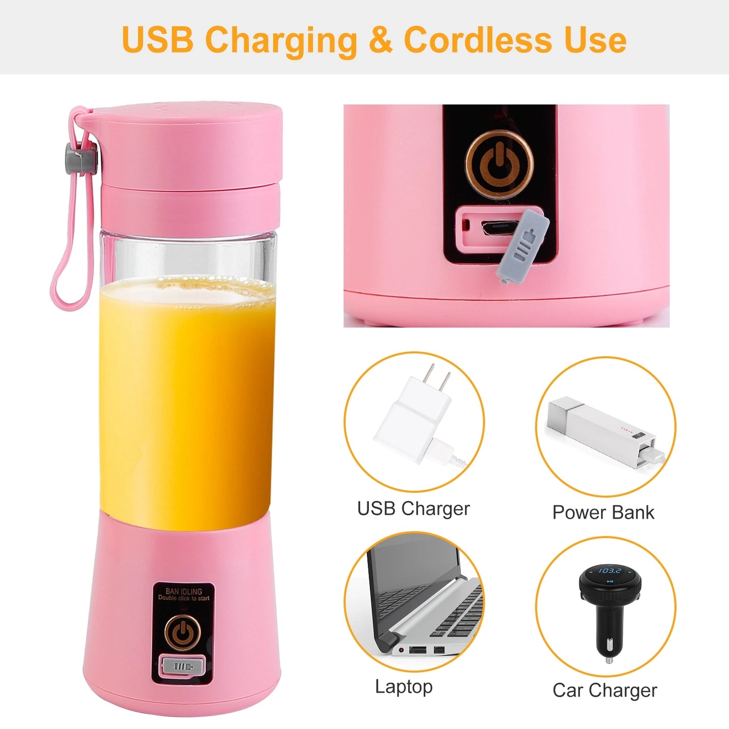 Travel Juice Maker Portable Blender