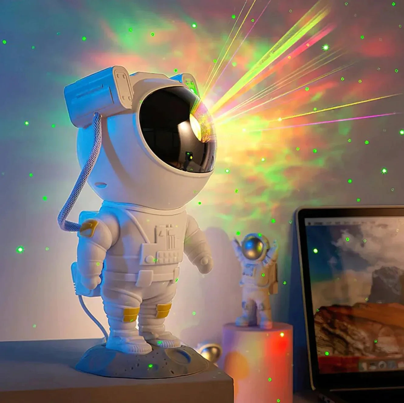 Astronaut Star Light & Galaxy Projector Night Lamp